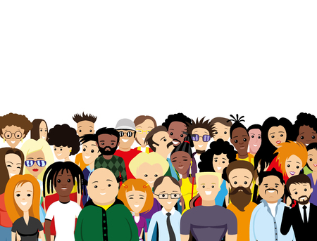 Group of diverse people.のイラスト素材