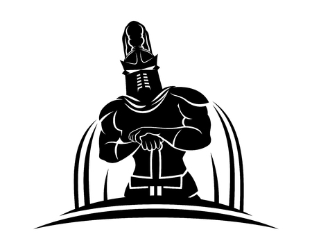 Knight with sword.のイラスト素材