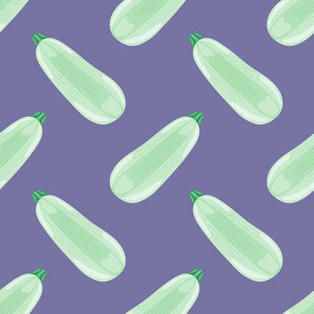 Seamless pattern with squashes on a purple background.のイラスト素材