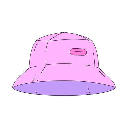 Panama hat in cartoon style isolated on white backgroundのイラスト素材