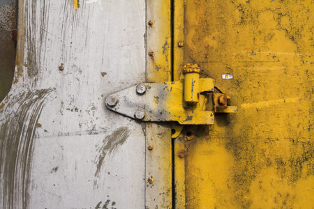 Old door latchの写真素材