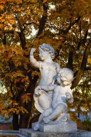 Vienna, Austria. Fragment of the sculpture ornation in the park.の写真素材