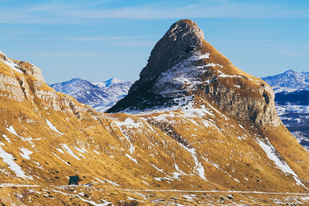 Keeper house in the National Nature park Durmitor, Republic of Montenegroの写真素材