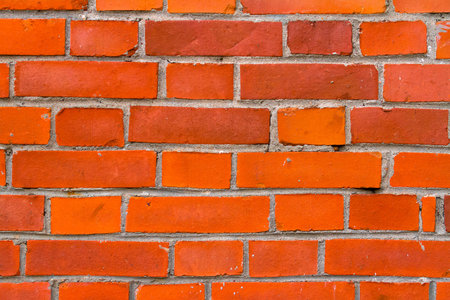 Red brick wall texture, architectural background