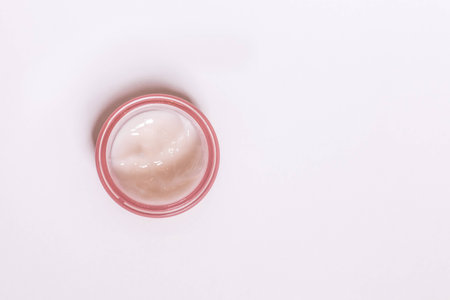 Face cream on the white backgroundの写真素材