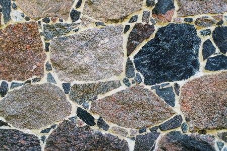 Old Castle Stone Wall Texture Background. Part of a Stone Wall