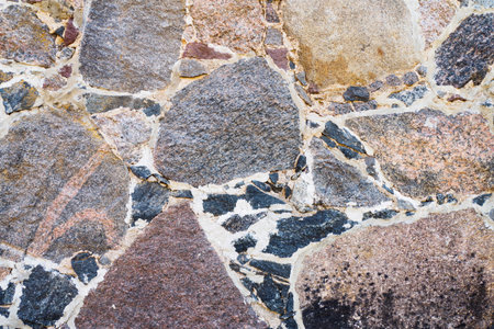 Rough Textured Background of Old Stone Wall. Abstract Wall Surface
