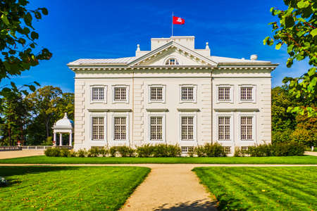 Uzutrakis Manor Estate. Unique Landscape, Manor and Park Ensemble With Impressive Style Interiorsの写真素材