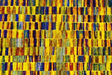 Background of Fabric Pattern Wallpaper with Colorful Ornament