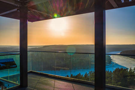 Sunbeam at The Top of the Observation Deckの写真素材