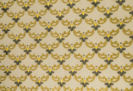 Fabric Vintage Wallpaper Background Texture with Repeat Patternの写真素材