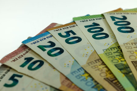 European Union Currency. Euro notes. Euro cash background. Euro Money Banknotes