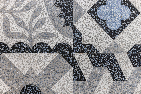 Marble stone mosaic texture background of granite ceramic tiles