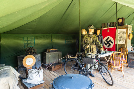 Military history museum of World War II. Ketrzyn, Poland, 11 June 2022.のeditorial素材