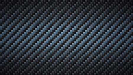 Black carbon fiber texture. Dark metallic surface, fibers weaves pattern and textured composite material vector background, website wallpaperのイラスト素材