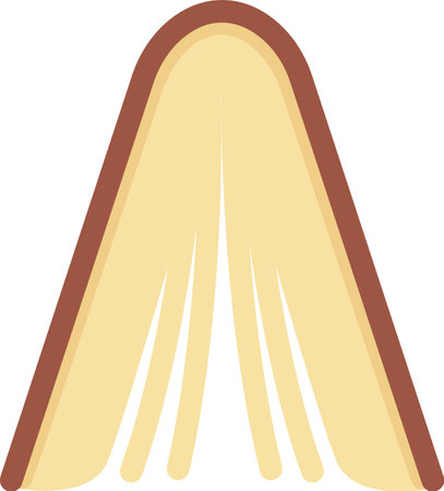 Open hardcover book positioned from above, displaying the spine and pages elegantly fanned out, evoking themes of reading, studying, and the pursuit of knowledgeのイラスト素材