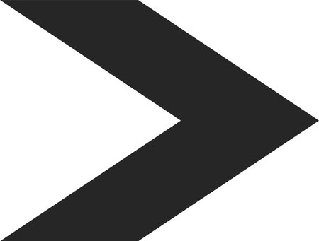 Big black arrow pointing to the right on a white background, simple and minimalist graphic design element, ideal for indicating direction or progressのイラスト素材