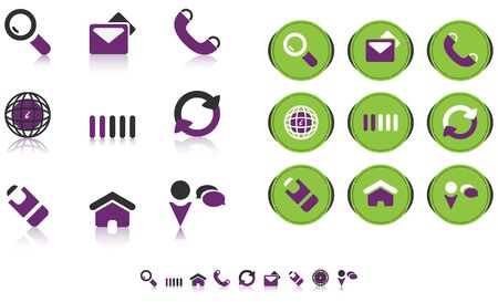 Various web icons  Suitable for both printing and Web design のイラスト素材
