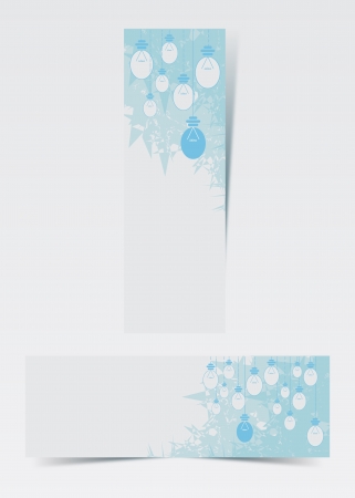  Greeting card with elements of ideological bulbs のイラスト素材