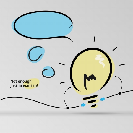 The idea is clothed in the form of light bulbs charges themselves のイラスト素材