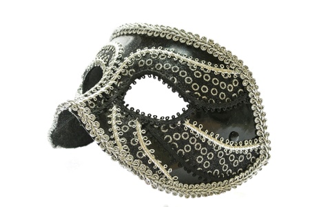 Italian carnival mask isolated over whiteの写真素材