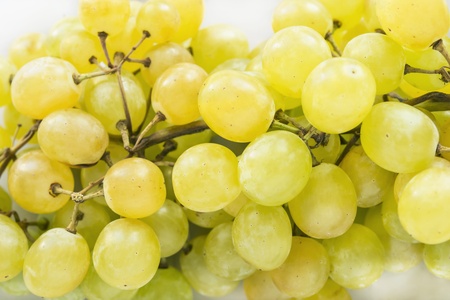Bunch of yellow grapes closeup as a backgroundの写真素材