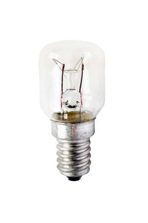 Little light bulb isolated over whiteの写真素材