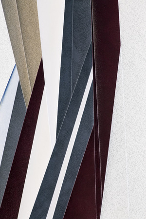 Abstract woven textured paper strips backgroundの写真素材