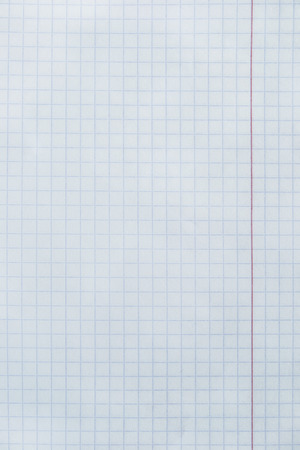 Blank squared sheet of paper as a backgroundの写真素材
