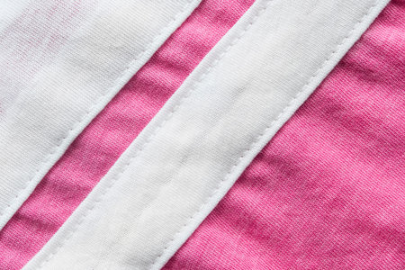 Pink and white material as a backgroundの写真素材