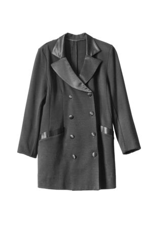 Black Jacket on white backgroundの写真素材