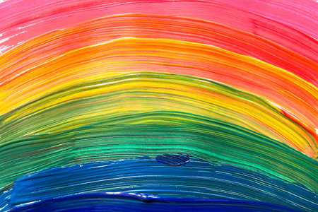 Abstract rainbow colors painting as a background