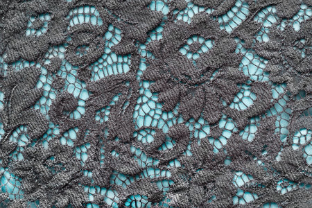 Black and blue lace as a background