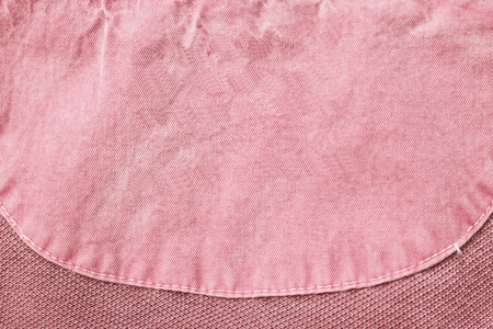 Blank pink clothes label as a backgroundの写真素材