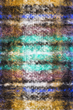 Element of colorful knitted mohair cloth as a backgroundの写真素材
