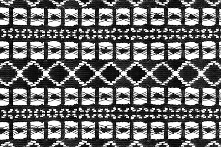 Black vintage cotton lace as a background