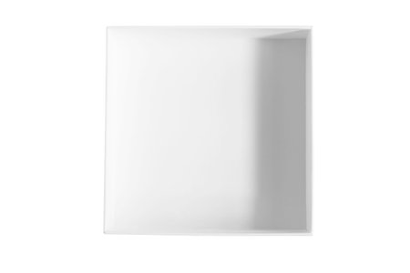 White blank empty carton box isolated over white