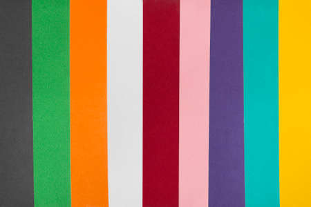 Abstract colorful paper strips as a backgroundの写真素材