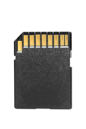 Blank SD card isolated on white background