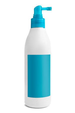 Body care product pump bottle isolated on white backgroundの写真素材