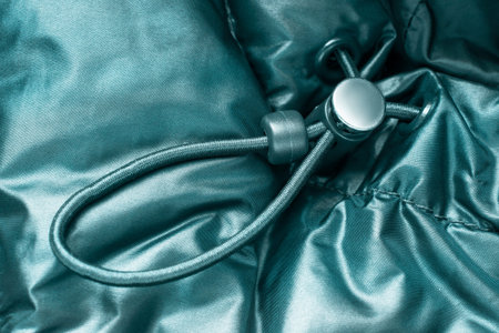 Clothes no tie elastic lock closeup as a background