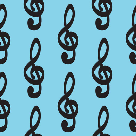 Violin key icon pattern hand drawn vector set icon illustrationのイラスト素材