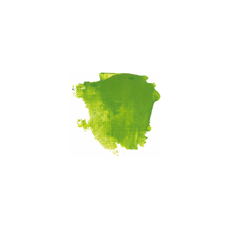 Yellow and green color paint smear vector brush stroke. Varnish splash line. Abstract shape acrylic oil paint.のイラスト素材