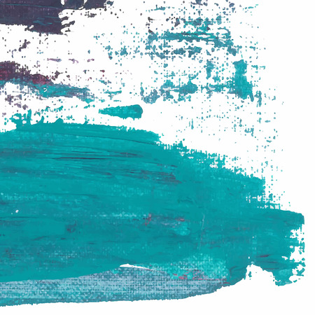 Vector abstract background brush stroke hand painted with paint sea green and violetのイラスト素材