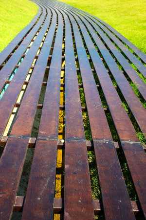 Wooden path walkwayの素材