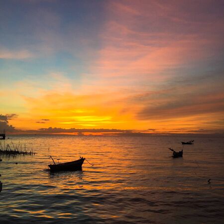 Sunset at the seaの素材