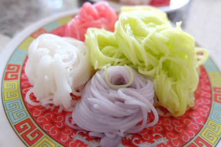 Colorful of Thai vermicelli riceの素材