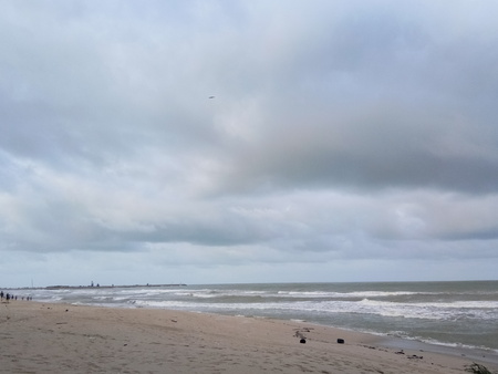 Cloudy Beachの写真素材