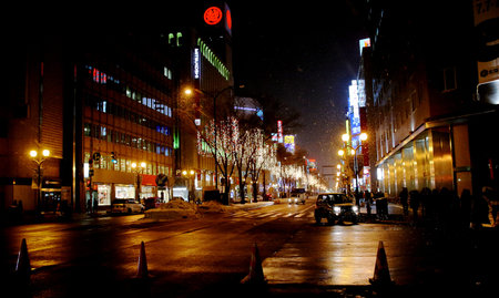 Sapporo Odori Park Illuminationsのeditorial素材