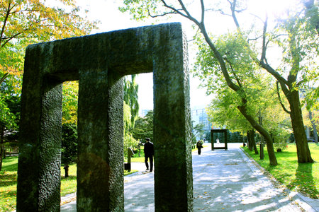 Nakajima Park in Sapporo Landscapeのeditorial素材